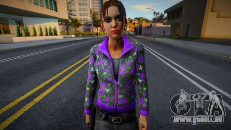 Zoe (Purple Rose Coat) de Left 4 Dead pour GTA San Andreas