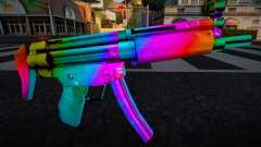 MP5 Lng Multicolor pour GTA San Andreas