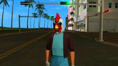 Tommy dans un masque de coq de la chasse à l’homme pour GTA Vice City