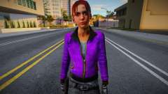 Zoe (Purple Leather) de Left 4 Dead pour GTA San Andreas