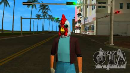 Tommy dans un masque de coq de la chasse à l’homme pour GTA Vice City