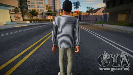 Un gars en sweat-shirt rayé pour GTA San Andreas