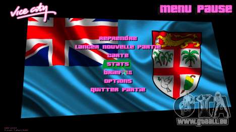 Fiji Flag Menu Background pour GTA Vice City