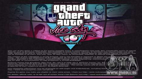 Mobile-Style Menu Loadscreen für GTA Vice City