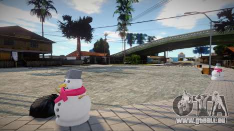 Bonhomme de neige au lieu de borne-fontaine pour GTA San Andreas