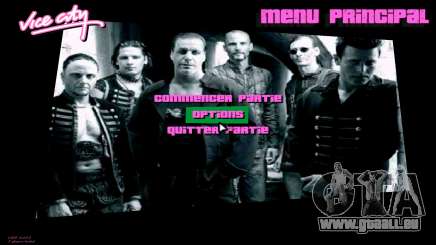 Menu dans le style de Rammstein pour GTA Vice City