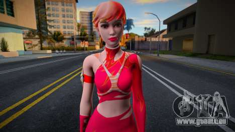 Fortnite - Sabina Burning Ember Ponytail v1 pour GTA San Andreas