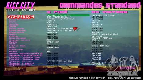 Radioactive Menu pour GTA Vice City