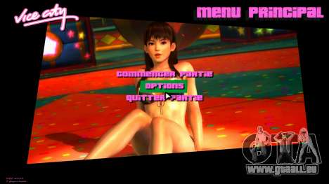 Kokoro from DOA Menu pour GTA Vice City