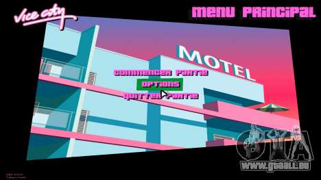 Neues Menü (Hintergrund) für GTA Vice City