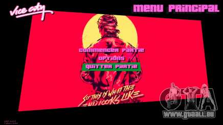 Hotline Miami Menu HD v11 pour GTA Vice City