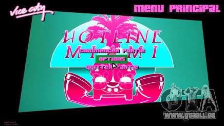 Hotline Miami Menu HD v18 für GTA Vice City