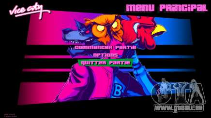 Hotline Miami Menu HD v13 pour GTA Vice City