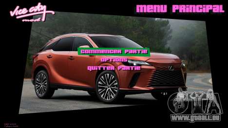 Lexus Menu 3 für GTA Vice City