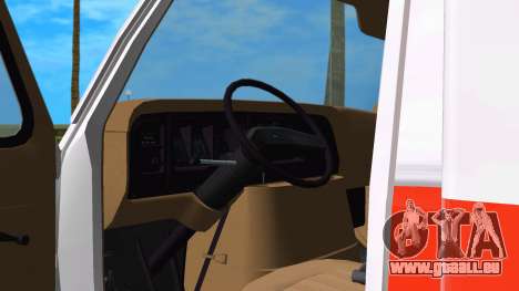 Ford E-350 82 Ambulance pour GTA Vice City