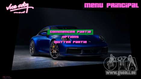Porsche Menu 1 für GTA Vice City