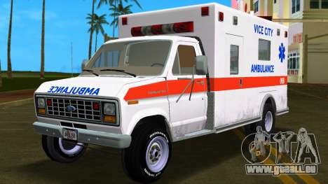 Ford E-350 82 Ambulance für GTA Vice City