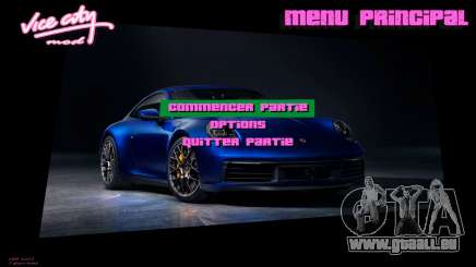 Porsche Menu 1 pour GTA Vice City