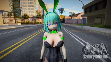 Green Heart Bunny Outfit für GTA San Andreas