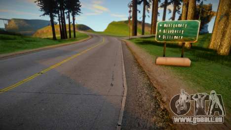 Country Roads Mod pour GTA San Andreas