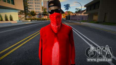 Bloods Skin 3 pour GTA San Andreas