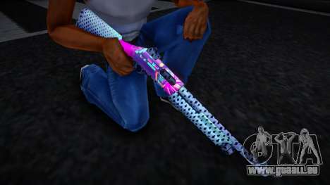 Gun Neon Racer - Chromegun pour GTA San Andreas