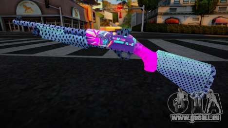 Gun Neon Racer - Chromegun für GTA San Andreas