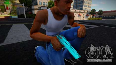 Neon Blue Deagle für GTA San Andreas