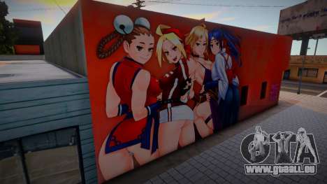 Mural The King of Fighters Girls für GTA San Andreas