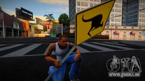 Kangaroo Road Sign pour GTA San Andreas