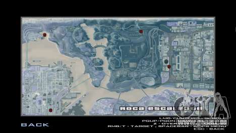 Detailkarte in Winterversion für GTA San Andreas