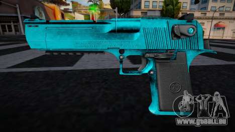 Neon Blue Deagle für GTA San Andreas