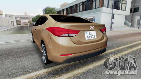 Hyundai Elantra (MD) 2016 für GTA San Andreas