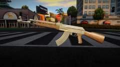 Gold AK47 Weapon für GTA San Andreas