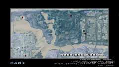 Carte détaillée en version hiver pour GTA San Andreas