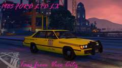 1985 Ford LTD LX - Taxi Vice City für GTA 5