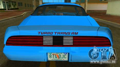 Pontiac Firebird Trans Am Turbo 4.9 1980 für GTA Vice City