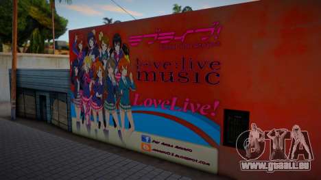 Love Live Anime Wall für GTA San Andreas
