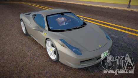 2010 Ferrari 458 Italia Undercover Police pour GTA San Andreas
