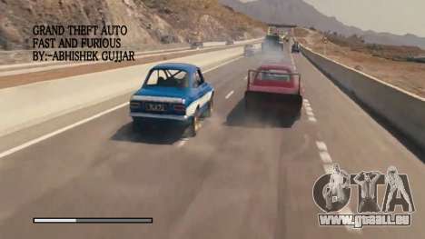 Fast And Furious Loding Screens pour GTA San Andreas