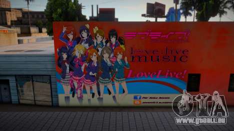 Love Live Anime Wall pour GTA San Andreas