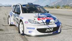 Peugeot 206 WRC 1999 für GTA 5