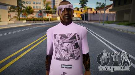 Ballas1 White Tshirt pour GTA San Andreas