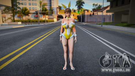 DOAXVV Sexy Hitomi Bunny Clock Yellow pour GTA San Andreas