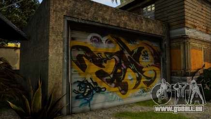 Grove CJ Garage Graffiti v7 pour GTA San Andreas Definitive Edition