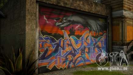 Grove CJ Garage Graffiti v8 pour GTA San Andreas Definitive Edition