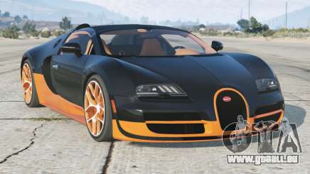 Bugatti Veyron Grand Sport Roadster Vitesse 2012 Gunmetal [Replace] pour GTA 5