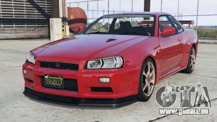 Nissan Skyline (R34) Fire Engine Red [Add-On] pour GTA 5