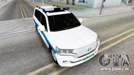 Toyota Land Cruiser Police Aqua Squeeze pour GTA San Andreas