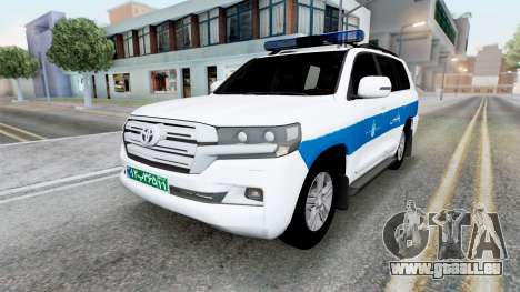 Toyota Land Cruiser Police Aqua Squeeze für GTA San Andreas